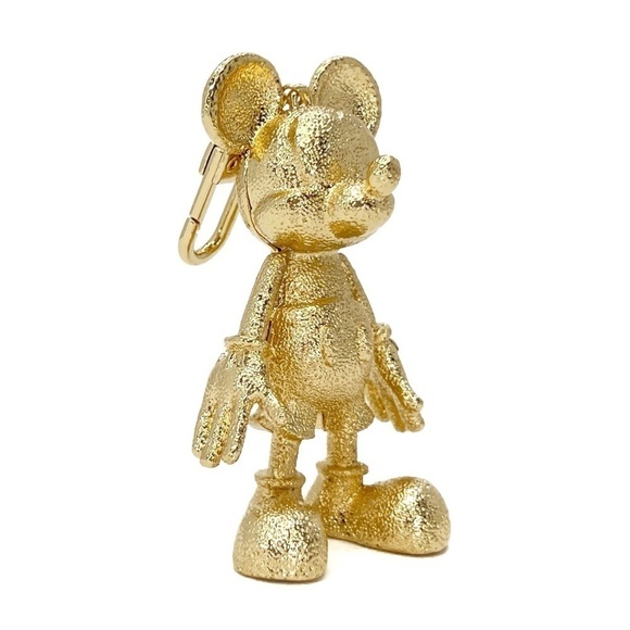 Disney X Baublebar Mickey Mouse Disney Bag Charm Gold Leaf Metal Foil New in Box - Picture 9 of 9